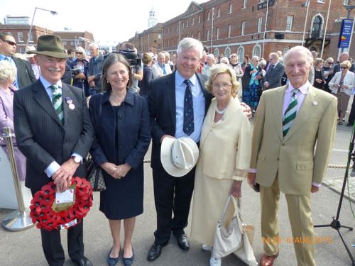 Chairman, Christopher Fagan, Ross Bastiaan and Major & Mrs Holt (credit: Major Holt)