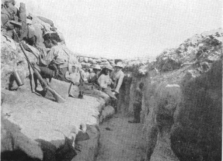  RND troops in the firing line at Gallipoli