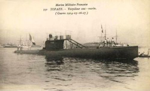 French Submarine TOPAZE