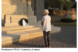 Tribute to the fallen on the Greek island of Lemnos