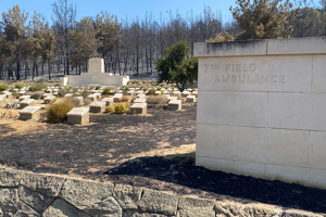 Fire burns out part of Gallipoli’s Anzac sector