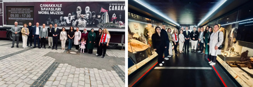 Composite image of the Çanakkale Wars Mobile Museum