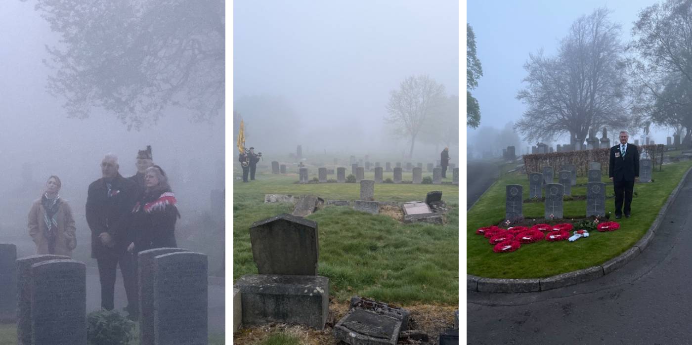 Dawn service at Glasgow Western Necropolis
